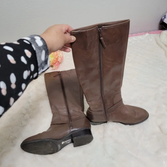 Ralph Lauren brown "Marion" tall knee riding boot size 6B - Picture 3 of 11